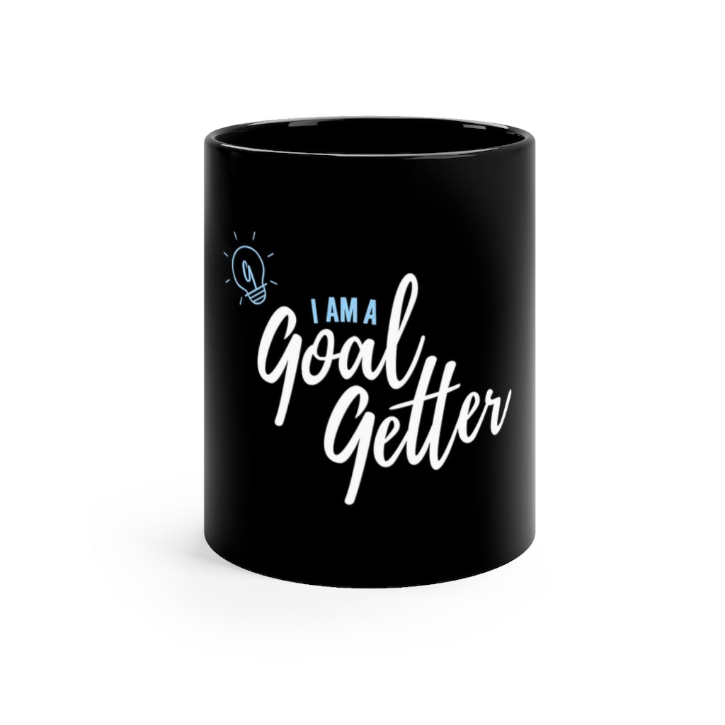 GOAL-GETTER AFFIRMATION MUG (Black Mug)